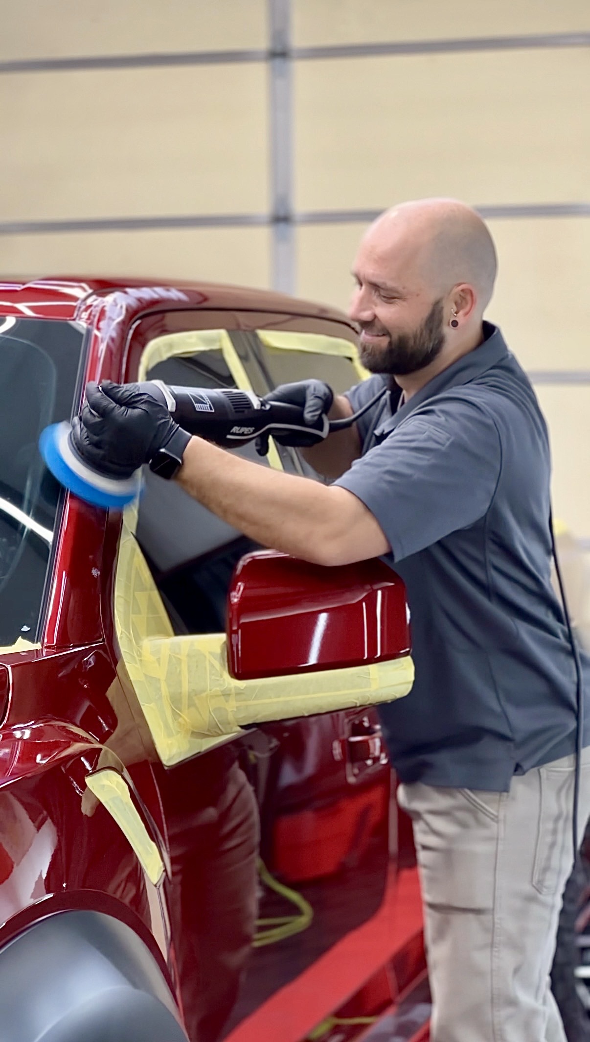 Machine paint correction at Dapper Dent Repair Dickson TN
